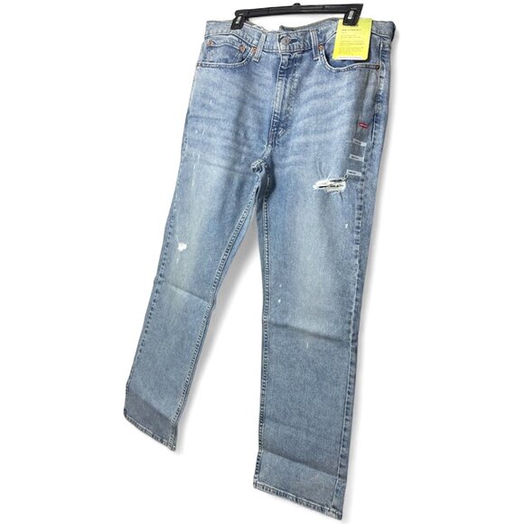 Levi's Mens Mid Rise Distressed Straight Leg Squirrelfish Jeans Sz 38 x 32 New - Picture 3 of 8